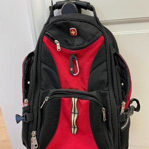 SwissGear 1900 Scansmart TSA 17-Inch Laptop Backpack, Black/Red